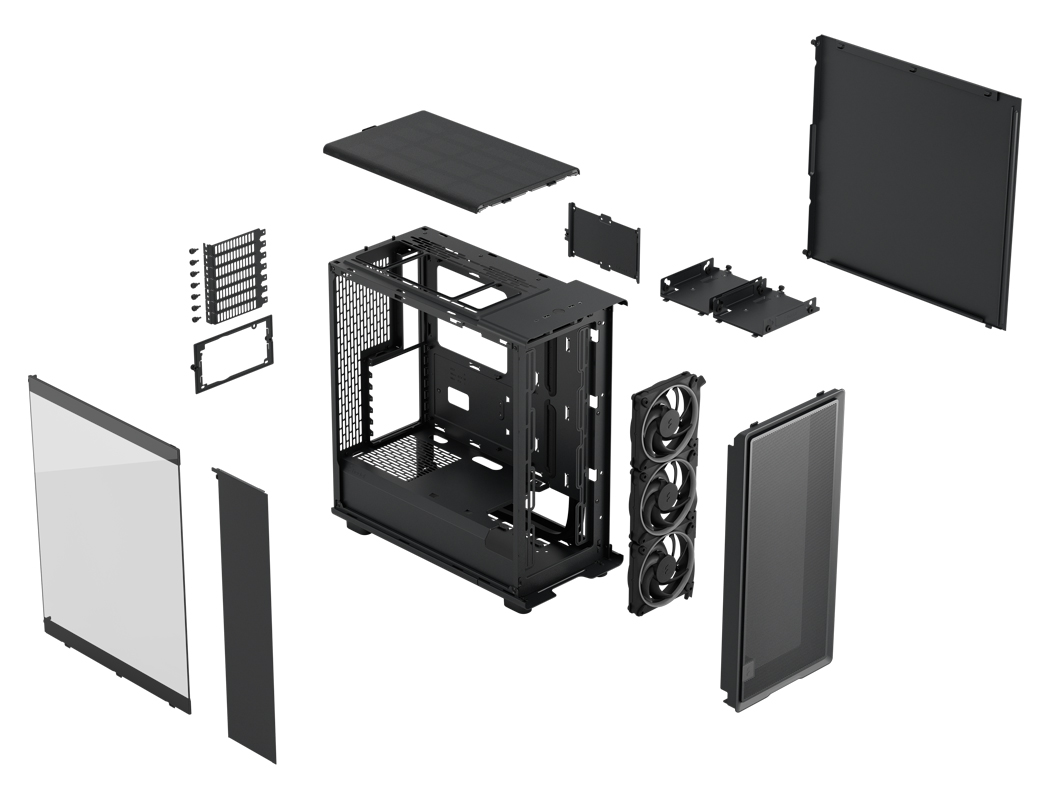 Fractal Design Epoch Black RGB Tempered Glass Light Tint PC Gaming Case